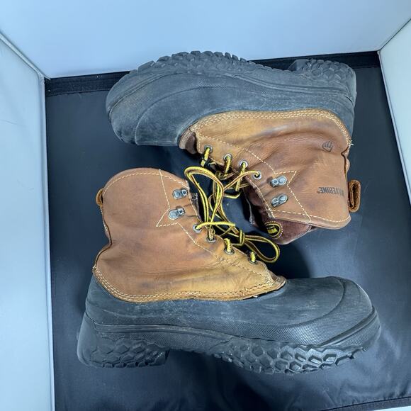 Wolverine SwampMonster Waterproof Safety Toe Work Boots Brown 9.5M EH ASTM F2413 main image 2